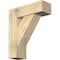 Ekena Millwork Traditional Block Rough Sawn Bracket w/ Offset Brace, Douglas Fir, 8"W x 24"D x 28"H BKT0806X24X28TRA05RDF - alternate 1